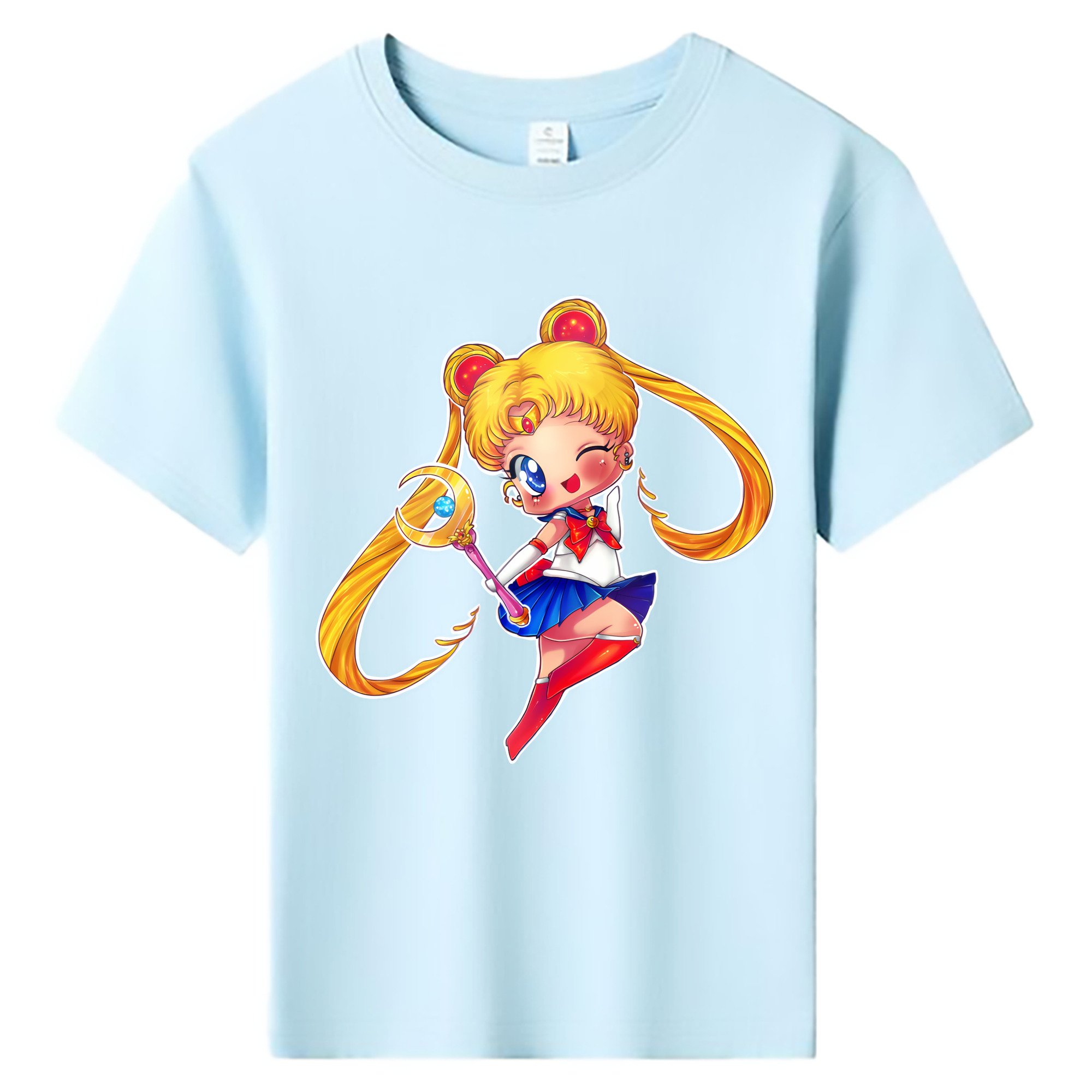 （画像用） 美少女戦士セーラームーン 月野 うさぎ つきの うさぎ Sailor Moon Tsukino Usagi 綿100％キッズTシャツ（フロントプリント）